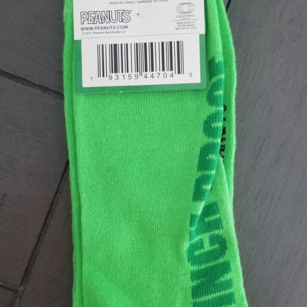 Disney & Peanuts St. Patrick's Day Assorted 3-Pair Adult Novelty Crew Socks Lot